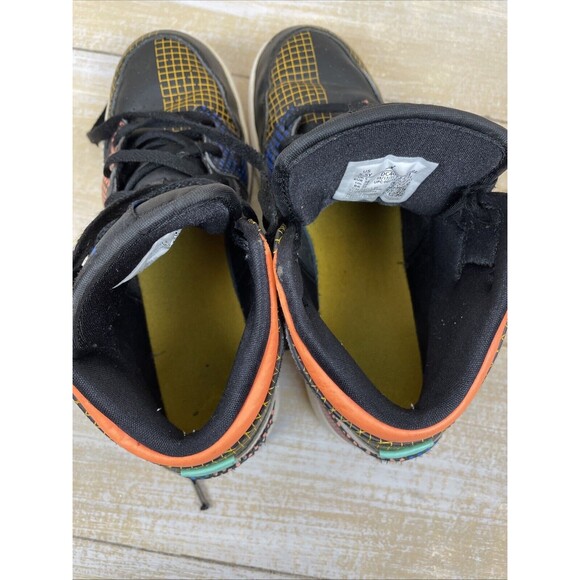 Nike Air Jordan 1 GS Mid MMD Multi-Color Grid DC4092-001 Size 5.5Y - Picture 8 of 10